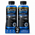 Premium Plastic Shine Liquid | Dashboard & Interior Restorer | UV Protection | Long Lasting Shine | Car & Home | Pack of 2
