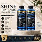 Premium Plastic Shine Liquid | Dashboard & Interior Restorer | UV Protection | Long Lasting Shine | Car & Home | Pack of 2
