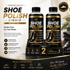 Premium Shoe Polish Liquid – Black (Pack of 2)