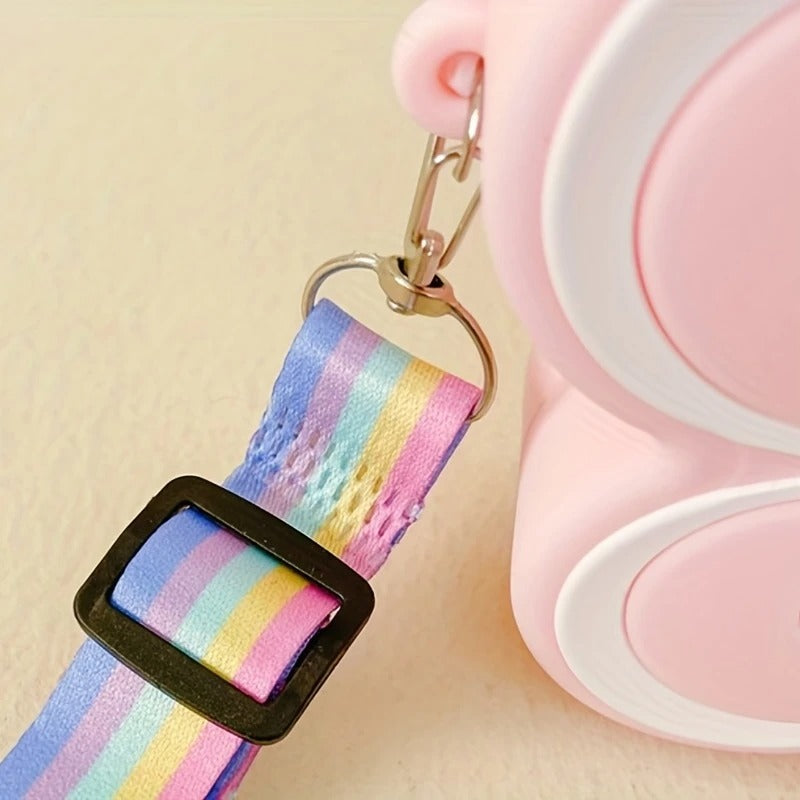 Portable Cute Phone Sling Bag Small Casual Utility Bag Popillon Cartoon Crossbody Purse Mini Mobile Pouch Picnic Bags Kids for School, College and Office