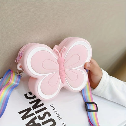 Portable Cute Phone Sling Bag Small Casual Utility Bag Popillon Cartoon Crossbody Purse Mini Mobile Pouch Picnic Bags Kids for School, College and Office